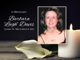 In Memoriam - Barbara "Leigh" Davis 1 f278e98e2478e7dcb71f20bba60983e7