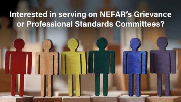 Serve on NEFAR’s 2025 Grievance or Professional Standards Committees