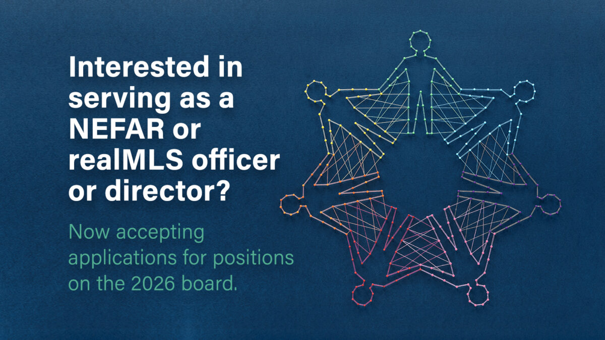 Interested in serving as a NEFAR or realMLS officer or director?