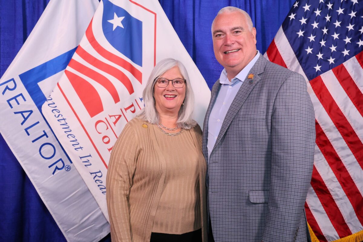 Diane Cook pictured with NAR President, Kevin Sears