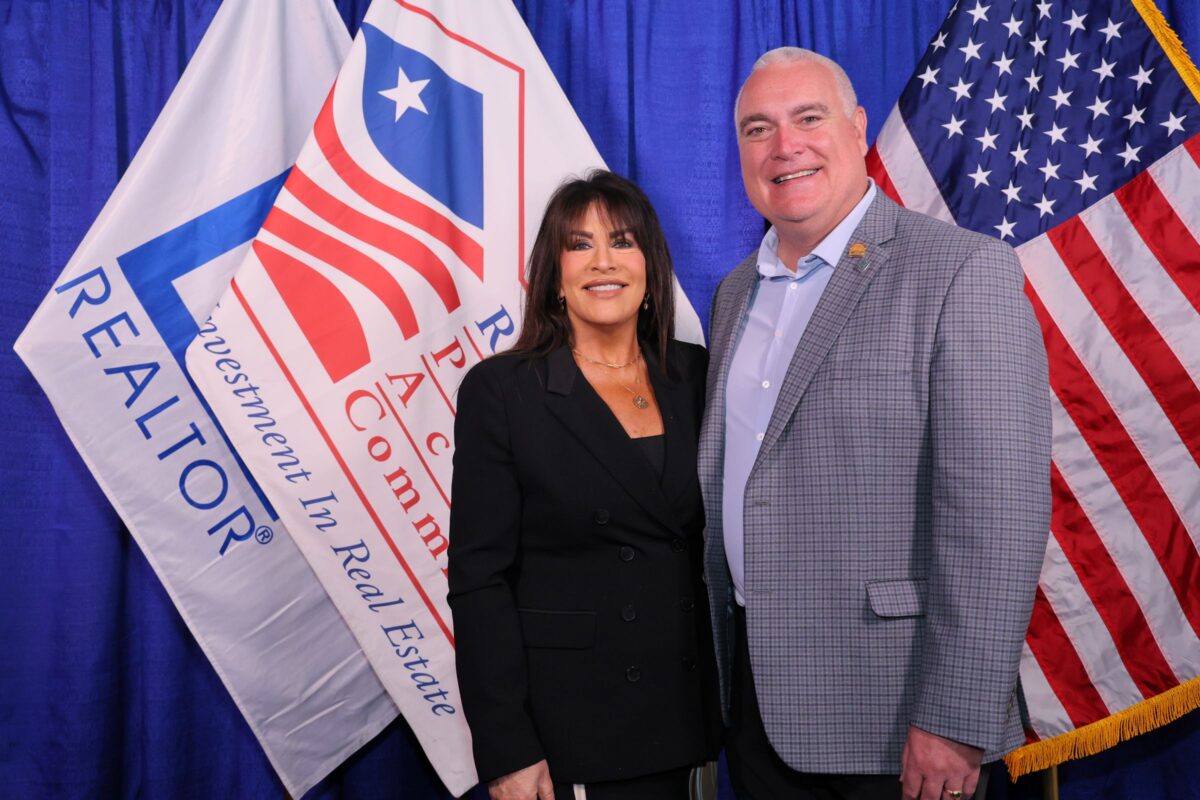 Audrey Lackie pictured with NAR President, Kevin Sears