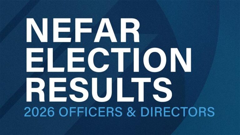 NEFAR Announces 2026 Elected Leaders