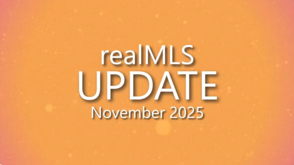 realMLS Update: November 2025