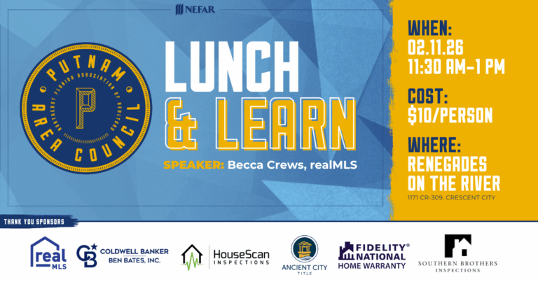 Don't Miss the Putnam Area Council Lunch Mixer Featuring realMLS Updates With Becca Crews