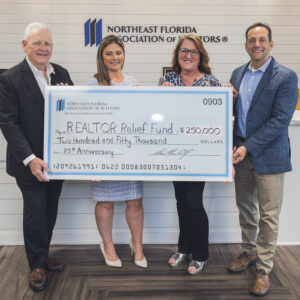 NEFAR Charitable REALTORS Relief Foundation Check