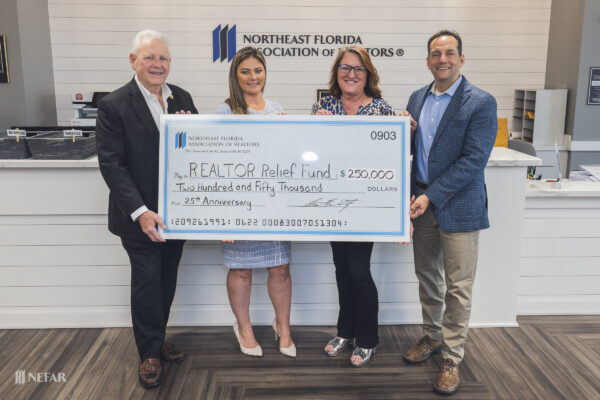 NEFAR Charitable REALTORS Relief Foundation Check