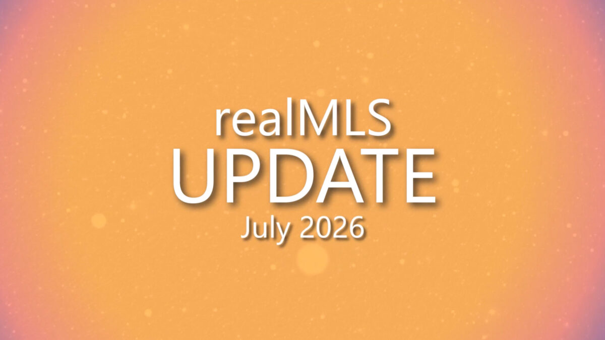 realMLS Update: July 2026
