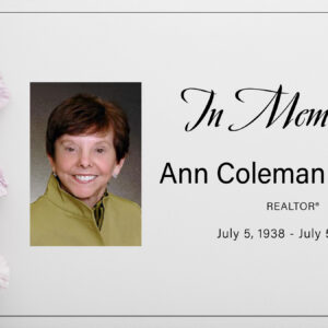 In Memoriam - Annie McAffee