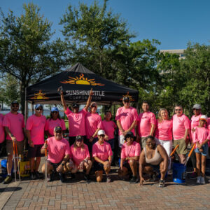 NEFAR members posed for a photo at the Riverside clean up site