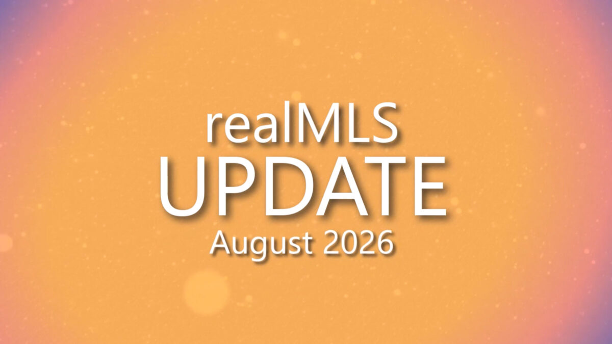 realMLS Update: August 2026