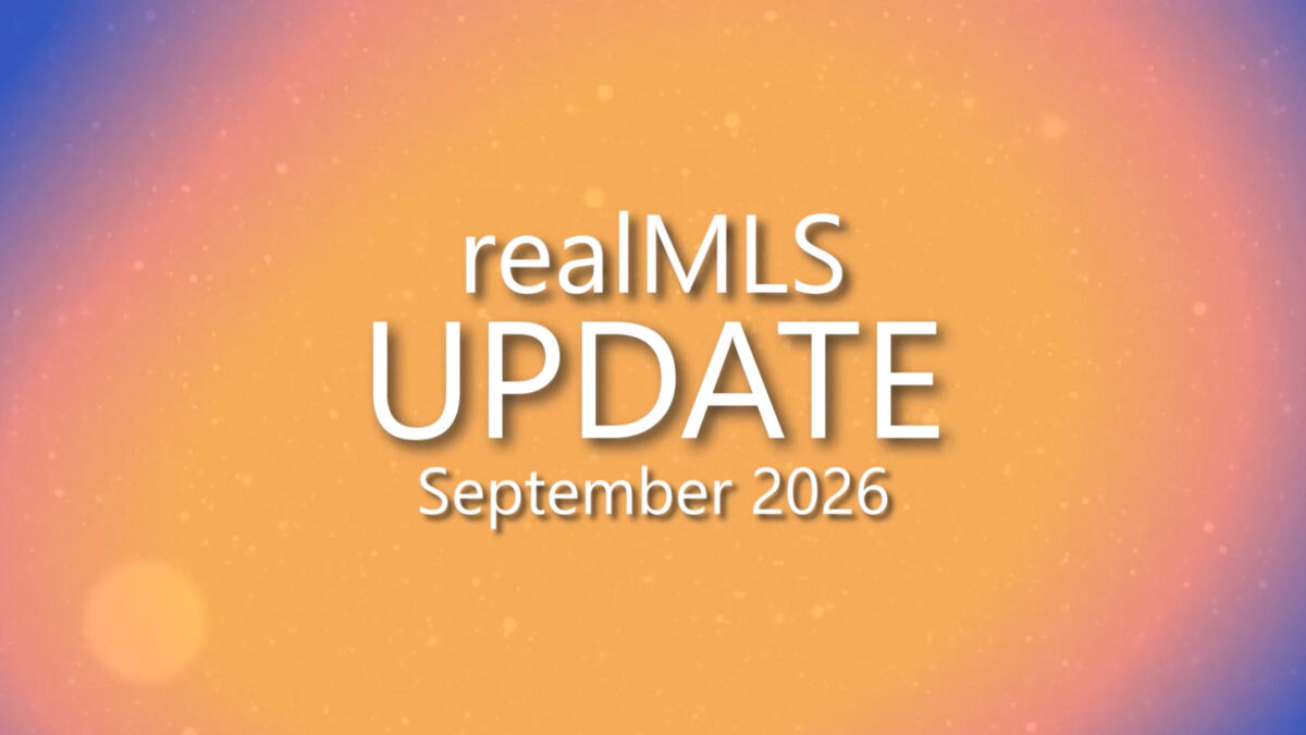 realMLS Update: September 2026